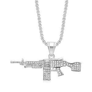 Hip Hop Arms Out CZ impermeable de acero inoxidable joyería de moda colgante collares 18K chapado en oro para hombres y mujeres al por mayor 2025 - Product Image 5