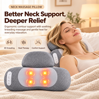 Oreiller de massage intelligent pour le cou avec chaleur et pétrissage pour soulager la douleur et la relaxation sur le lit ou le canapé