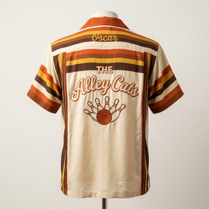 เสื้อโบว์ลิ่งแบบซับลิเมชั่นสีและขนาดตามสั่งสำหรับผู้ชาย คุณภาพดี เสื้อยืดกีฬาแบบซิป 1/4  ปรับแต่งได้ เสื้อโบว์ลิ่งแห้งเร็ว - Product Image 2