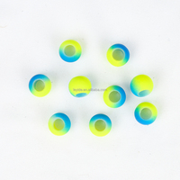 AliLeader Perle de cheveux en plastique tressé ombré arc-en-ciel à gros trous pour enfants