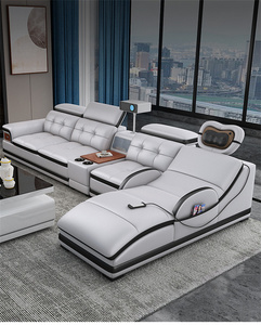 European Luxury Home Couches and <strong>Sofas</strong> <strong>Bed</strong> Modern Reclining Corner American Style Genuine Leather Sectional <strong>Sofa</strong> With Storage - Product Image 3