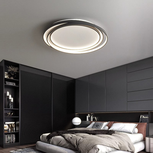 DJJLight Modern Recessed Ceiling Light Walnut Wood Finish 30CM LED 12W Cold White Paper Cover Iron Base Minimalist Design Living - Product Image 4