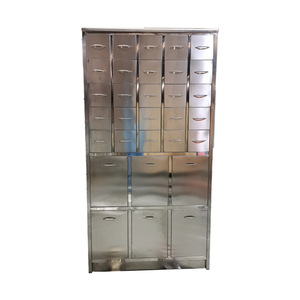 Armoire à médicaments chinoise en acier inoxydable, 50 compartiments, pour hôpital, design industriel, durable, à poser au sol, fabriquée à Guangzhou - Product Image 2