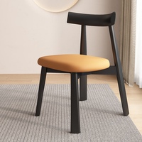 Chaises de Salle à Manger en Bois Massif Nordique, Style Italien Moderne avec Dossiers en Bois Minimalistes, pour Maison & Restaurant Hôtelier, Nouveau Style Chinois