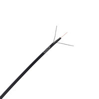 FTTH 1-12 Colores Fibers with Two FRP Self-supporting Covered Wire Cable Single Mode G652D/G657A1 Fiber Optic Cable