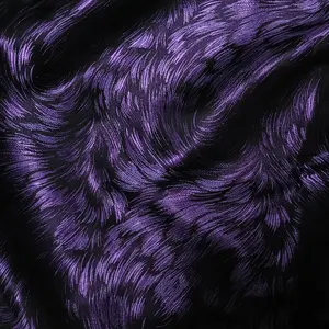 Kumaşlar toptan özel 100% Polyester düz iplik boyalı örme tasarımcı lüks saten Laady jakarlı Brocade giysi kumaşı
