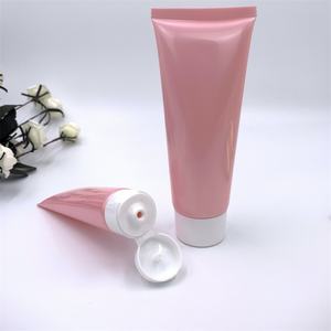 Tube cosmétique vide PCR 20g, emballage 50ml 200ml, grand tube de crème rose en plastique avec pompe - Product Image 3