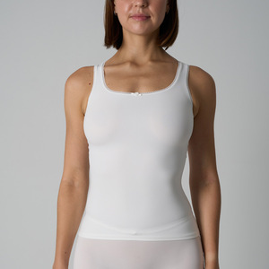 <span class=keywords><strong>Canotta</strong></span> da donna con scollo quadrato e bordo in <span class=keywords><strong>pizzo</strong></span> smerlato, morbida ed elasticizzata, aderente, multicolore, per il look quotidiano - Product Image 3