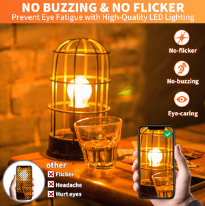 Chất lượng cao Dimmable mắt-chăm sóc <span class=keywords><strong>g16.5</strong></span> G50 550LM 4000K Filament LED bóng đèn E12 cơ sở AC không nhấp nháy hiệu quả năng lượng cao - Product Image 6