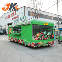 Camionnette alimentaire mobile double étage électrique, résistante à la rouille, pour café, crème glacée, restauration rapide, type mini-bus, remorque personnalisée