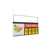 Support de panneau d'affichage de prix en plastique pour supermarché avec cadre A3/A4/A5, marque Hookei, modèle PF-1, couleur personnalisable