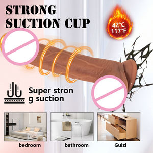 Juguete Sexual Femenino con Control Remoto/Aplicación, Consolador Grueso de Silicona Líquida, 9 Velocidades de Vibración, Telescópico, con Impacto y Calentable - Product Image 5