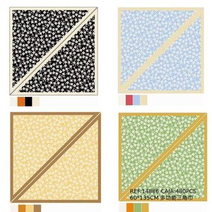 Sciarpa triangolare multifunzionale 60x135 cm per attività all'aperto e abbigliamento alla moda - Product Image 1