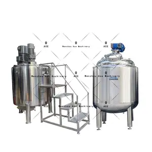 Small Industrial Chemical Liquids Mixing Tank, Air Mixing And Dispersing Liquid Detergent Production Equipment