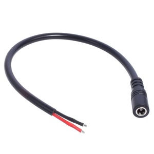 Conector Macho DC de 2.1mm y <span class=keywords><strong>5</strong></span>.1mm, Cable de Alimentación y Carga de <span class=keywords><strong>5</strong></span>.<span class=keywords><strong>5</strong></span>*2.1 a Punta Abierta - Product Image 1