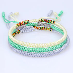 Amitié Fil À La Main Chanceux Macramé <span class=keywords><strong>Tibétain</strong></span> Hommes Corde Tressée Réglable <span class=keywords><strong>Bracelet</strong></span> <span class=keywords><strong>Bracelet</strong></span> - Product Image 5