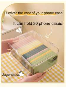 Extra breite Kunststoff-Aufbewahrungsbox für iPhone 17 Pro Max, wasserdichte Handyhülle für den Schreibtisch, AC9119 - Product Image 4