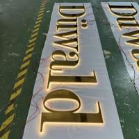 Papan Nama Bisnis Bercahaya LED 3D untuk Dinding Dalam & Luar Ruangan, Logo Kantor, Huruf Saluran 3D Custom, Lettre 3d Lumineuse