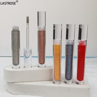 Vente en gros de gloss à lèvres liquide scintillant, marque privée, gloss à lèvres transparent brillant, gloss à lèvres vegan brillant, fournisseur de gloss à lèvres scintillant