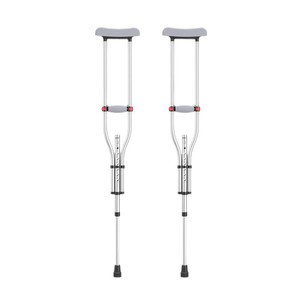 Béquille sous-bras 3 en 1 en alliage d'aluminium, hauteur réglable, aide à la marche pour utilisateurs de 54 à 62 pouces - Product Image 2