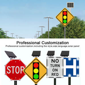 Segnaletica segnaletica permanente su misura pellicola riflettente esterna che indica segnali stradali solari in alluminio - Product Image 5