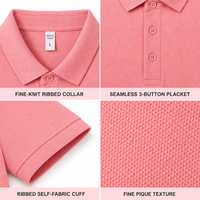 Chemise en tricot rose ajustée sur mesure pour homme, vente en gros |   175GSM Séchage rapide 5A Antibactérien S-6XL 9 couleurs |   Usine OEM/ODM