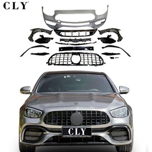 CLY Voiture Pare-chocs Pour <span class=keywords><strong>2020</strong></span> + Benz Classe E W213 Lifting <span class=keywords><strong>E63S</strong></span> <span class=keywords><strong>AMG</strong></span> Kits De Carrosserie De Voiture Avant Pare-chocs GT Calandre Pare-chocs avant - Product Image 1