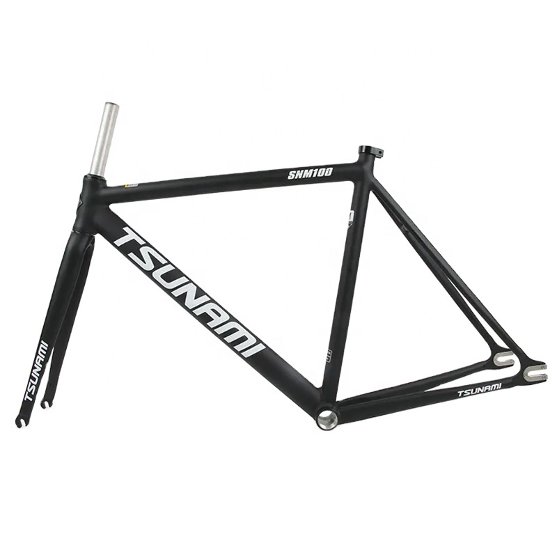 Tsunami Snm100 700C Aluminum Fixed Gear Frame And Fork Fixie Bike 49Cm 52Cm 55Cm RAC Track Bicycle Parts Frameset bike frames