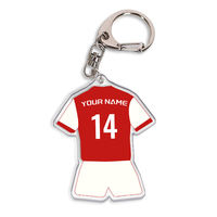 Porte-clés en acrylique personnalisé sur le thème du maillot de football des stars du sport, idéal pour les souvenirs et cadeaux
