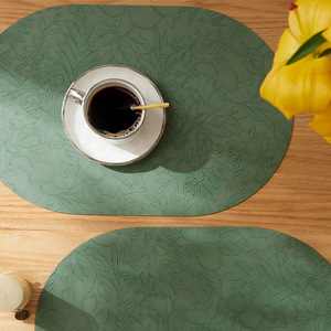 Salvamantel ovalado impermeable con diseño de magnolia, aislante del calor, para tazas de café y cuencos. - Product Image 4