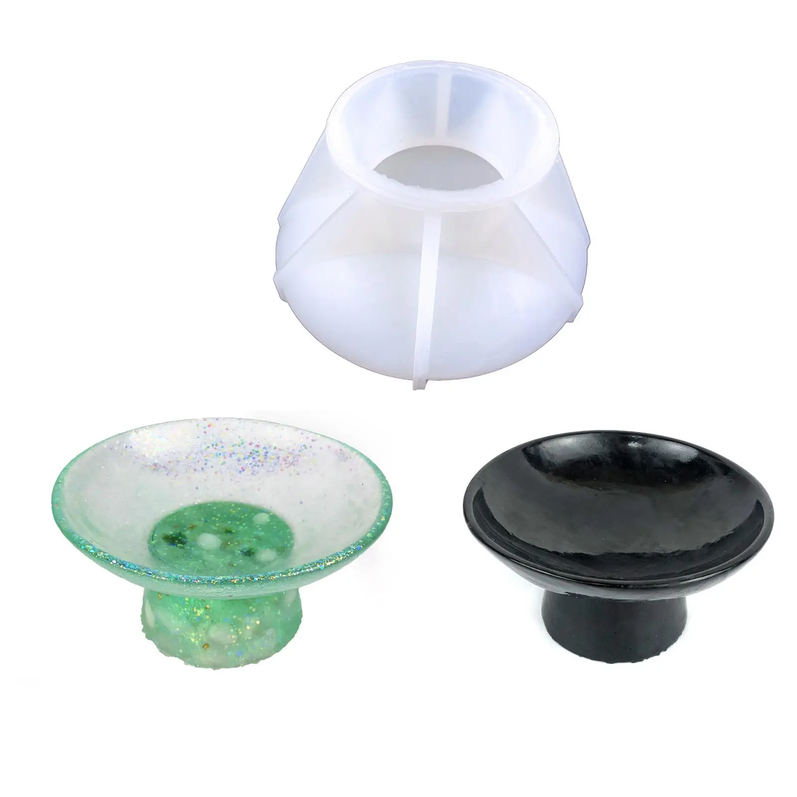 DIY Silicone Jewelry Resin Mold Dishes Plate Model Making Casting Mold Jewelry Craft Mould Tool