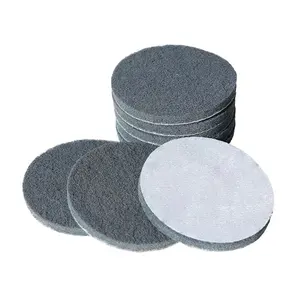 Nylon Industrial Abrasive Grey Round And Square Scouring Pad For Plastic Product Scratch Repair