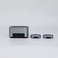 TONGVEO Altavoz de Conferencia USB Bluetooth 5.0 con 2 Micrófonos de Extensión, 8 Matrices de Micrófonos, 8000mAH, Radio de Cobertura de 9m