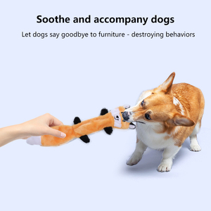 Juguetes para Perros de Tela Reforzada de Doble Capa Sin Relleno, Peluche de Animal de Dibujos Animados, Lindo Juguete Masticable para Mascotas con Sonido - Product Image 6