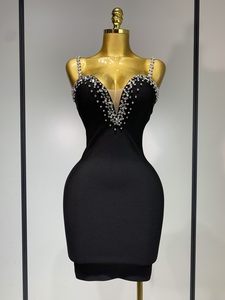 celebrity bandage dress black Striped Sweater Dress – AR THE LABEL main image 0