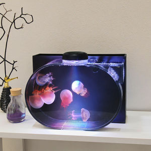 Di lusso moderno creativo di plastica Mini LED acquario acquario meduse decorazione per Desktop e soggiorno - Product Image 2