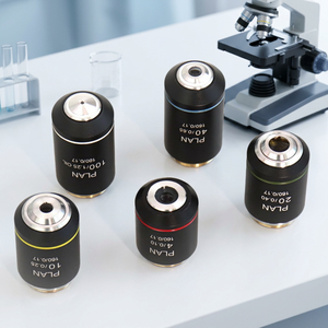 <b>Microscope</b> Achromatic Objective Lenses (Black) Anti-Reflective Coating 4X - Product Image 3