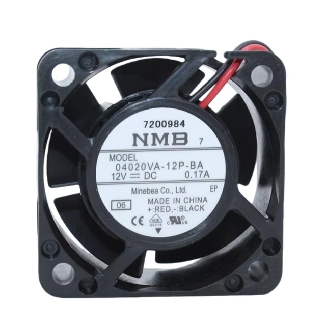 BSSY)NMB 04020VA-12P-BA V 0.17A 4020 4cm Ball Bearing Plastic Free Standing ODM Industrial Control Machine Cooling Fan