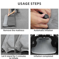 Matelas pneumatique de voiture pour Tesla Model Y Accessoires Suede Sponge Silicone Base Back Seat Air Mattress Interior Accessory