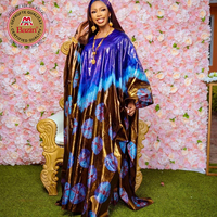 Vente en gros OEM/ODM – Robe de mariée africaine Dashiki Bazin Riche Boubou de première qualité, sans décoloration après lavage, pour femmes africaines