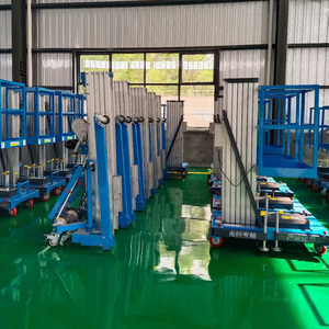 Plataforma elevadora de mástil para trabajos aéreos plataforma elevadora de una sola columna <span class=keywords><strong>manlift</strong></span> hidráulico - Product Image 3