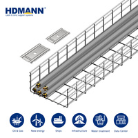 Hdmann CE IEC Certifié SS304 Treillis métallique passifé et décapé 450x50mm pour chemin de câbles en usine pharmaceutique