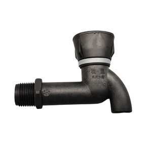 China Manufacturer Premium Durable Black Basin Plastic Faucet DN15 Ceramic Cartridge Water Tap Bibcock - Product Image 3