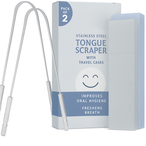 Raspador de Lengua de Acero Inoxidable 304 de Grado Médico de Alta Eficiencia para Eliminar el Mal Aliento, para el Cuidado Bucal Diario y Viajes - Product Image 1