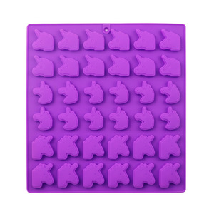 DIY decoración <span class=keywords><strong>de</strong></span> pasteles 36 cavidades Mini unicornios caramelo pastel Pop <span class=keywords><strong>unicornio</strong></span> artesanía silicona <span class=keywords><strong>Fondant</strong></span> moldes para Chocolate Cupcake Gummy - Product Image 3