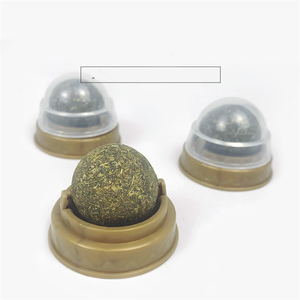 Natürliches Katzenzahnreinigungs-Rotationspuzzle-Ball mit Minze und Katzenminze-Spielzeug für Katzen - Product Image 3