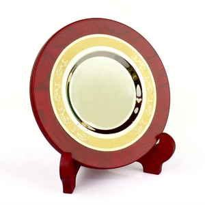 Personalizzabile Logo In Metallo In Lega di Zinco Medaglia Con Arco In Legno di Visualizzazione Trofeo Mensola Supporto di Legno - Product Image 4