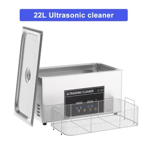 Limpiador Ultrasónico de 220V <span class=keywords><strong>con</strong></span> Enchufe Europeo para Modelos 3D, Piezas de Automóviles, Tanque de 22L, Máquina de Limpieza Ultrasónica <span class=keywords><strong>con</strong></span> Calentador y Temporizador - Product Image 1