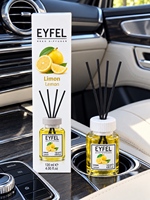 Diffuseur de parfum pour voiture EYFEL longue durée, bouteille en verre de 120 ml avec 4 bâtonnets noirs pour la maison, le bureau, l'hôtel