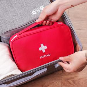 Botiquín de primeros auxilios portátil de tela Oxford, bolsa de mano de medicina de emergencia para la salud para viajes al aire libre, plegable con opción de almacenamiento de armario - Product Image 2